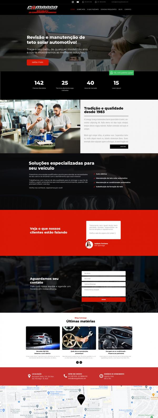 website Camargo Teto Solar